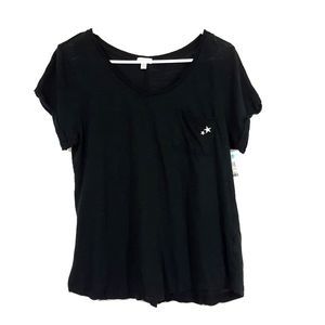 PJ Salvage NWT Black Star Graphic Short Sleeve Top